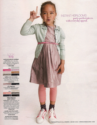 Illustration for article titled J.Crew's Ovary-Busting Child Models Should Come With A Warning
